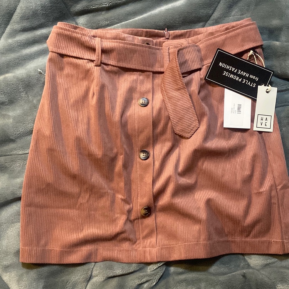 Mauve mini skirt